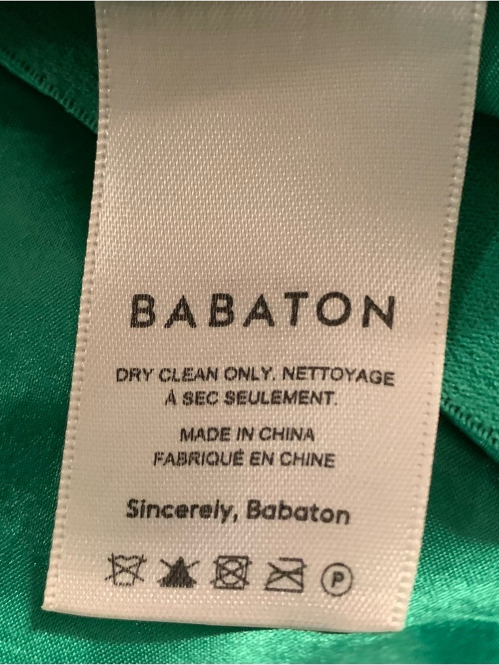 Aritzia Babaton  gloss green midi skirt 6 - Picture 4 of 9